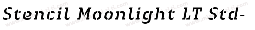 Stencil Moonlight LT Std字体转换